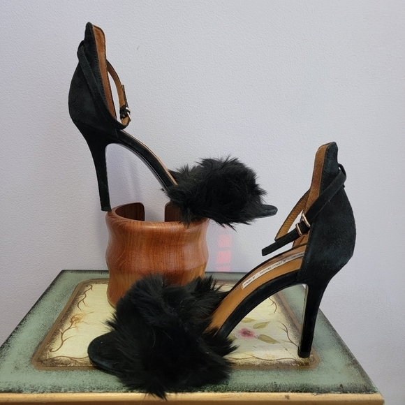 & Other Stories Faux Fur Sandal  Stiletto - Picture 3 of 7